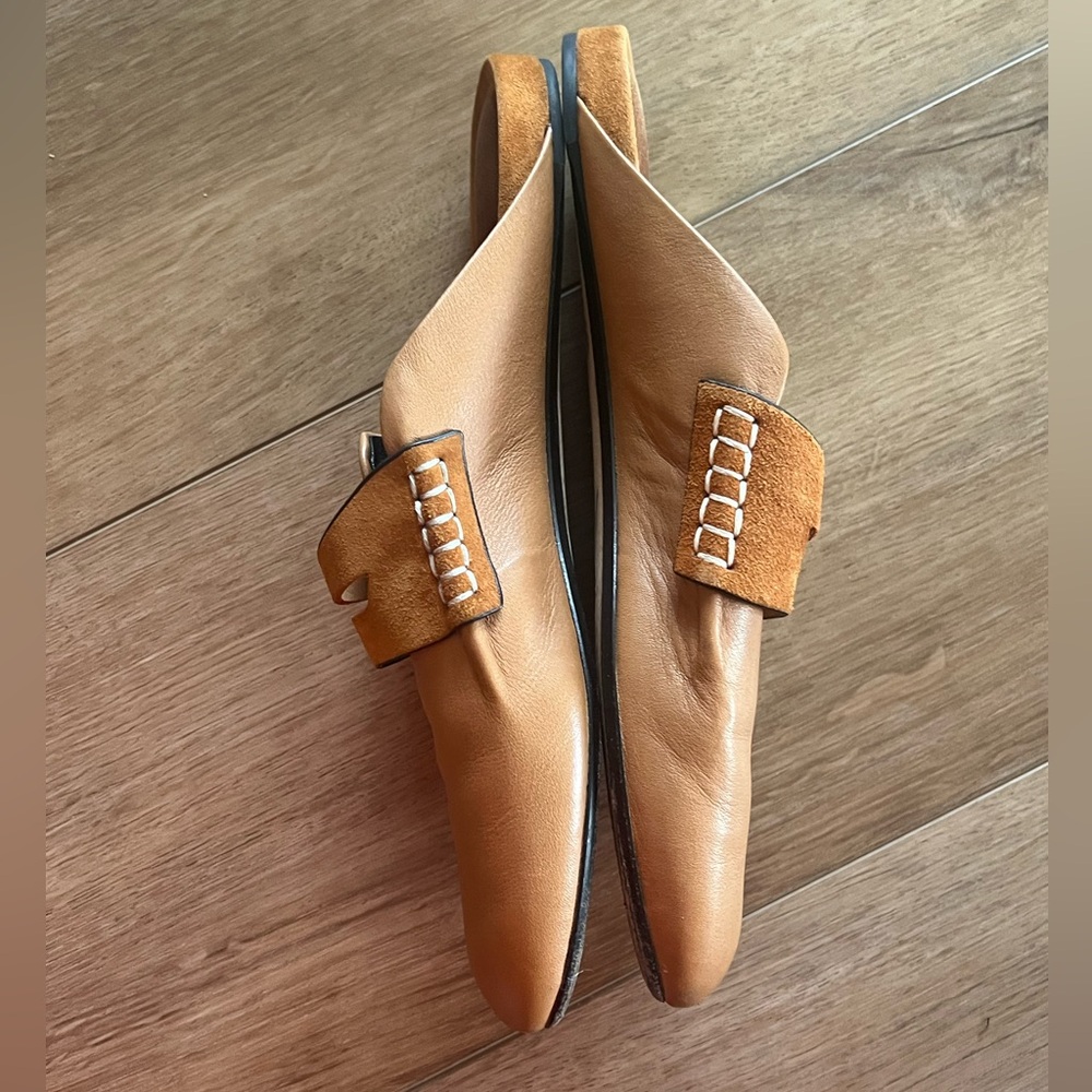 Rag & Bone Ansley Loafer Mule in Cinnamon Leather size 37.5 (US 7.5) - Picture 6 of 10